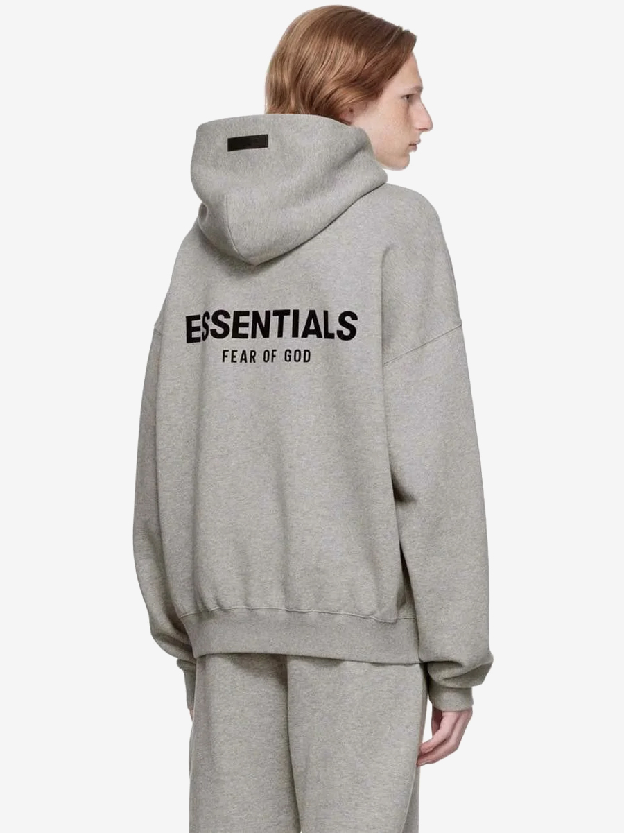 essentials hoodie dark oatmeal